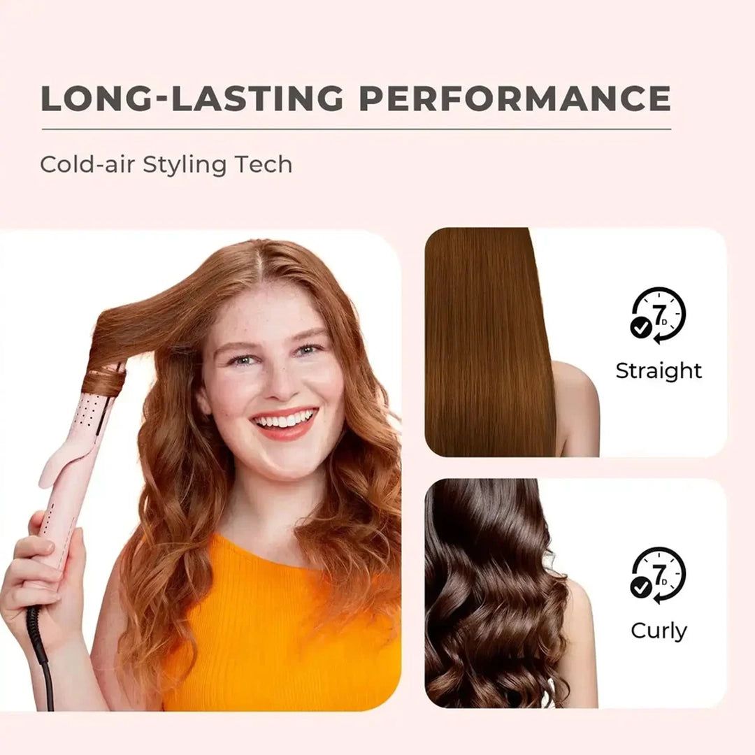 2-in-1 Cool Curl Airflow Styler & Straightener