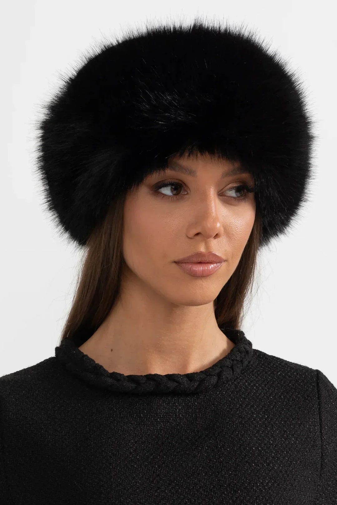 Velvet Frost Faux Fur Hat