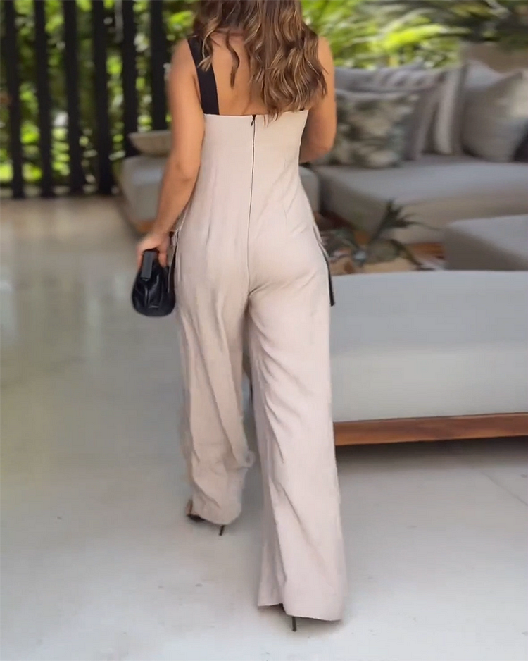 Kaitlyn- Sleeveless Jumpsuit with Pockets