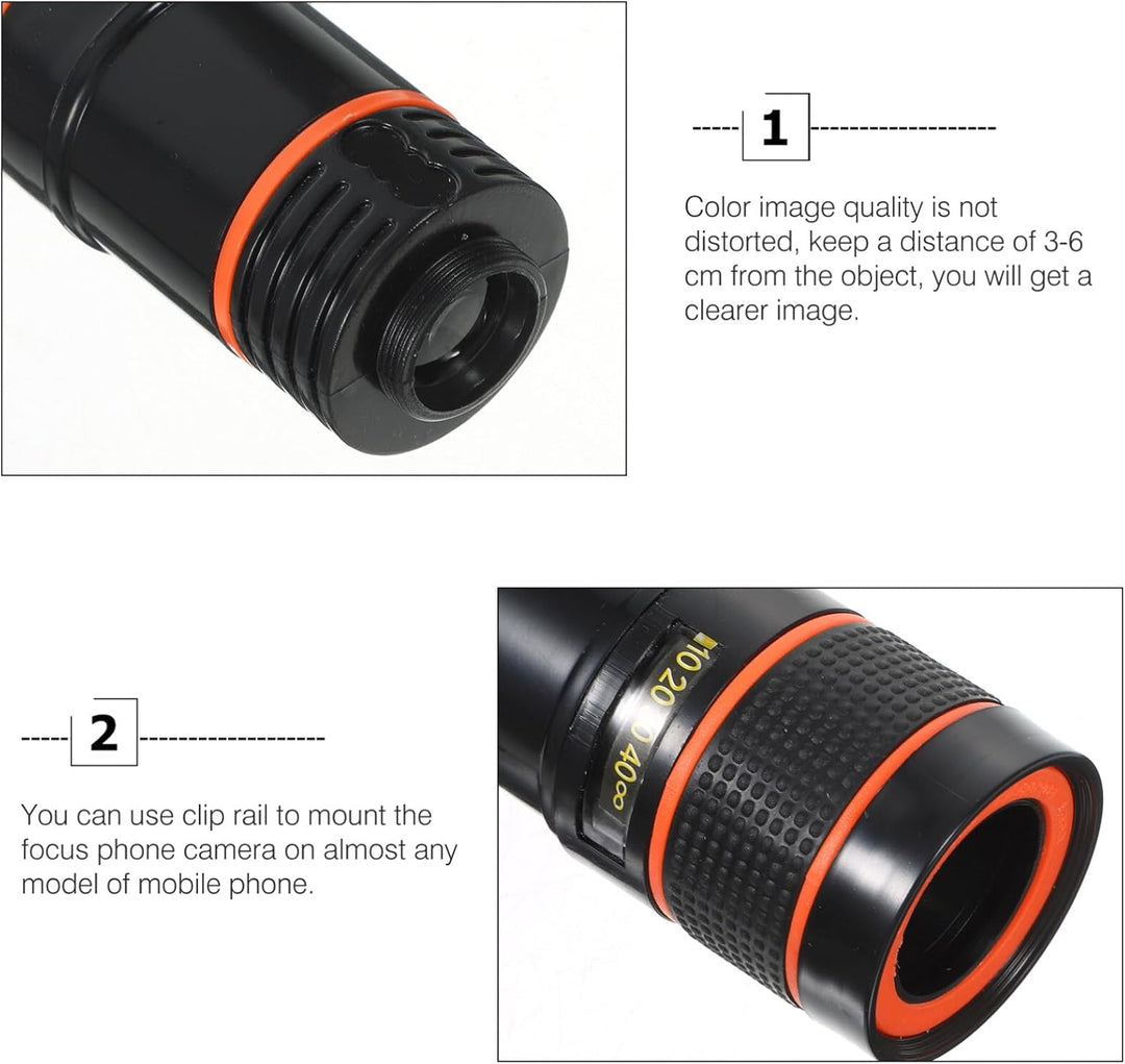 HD 8x Optical Zoom Monocular Telescope for Mobile
