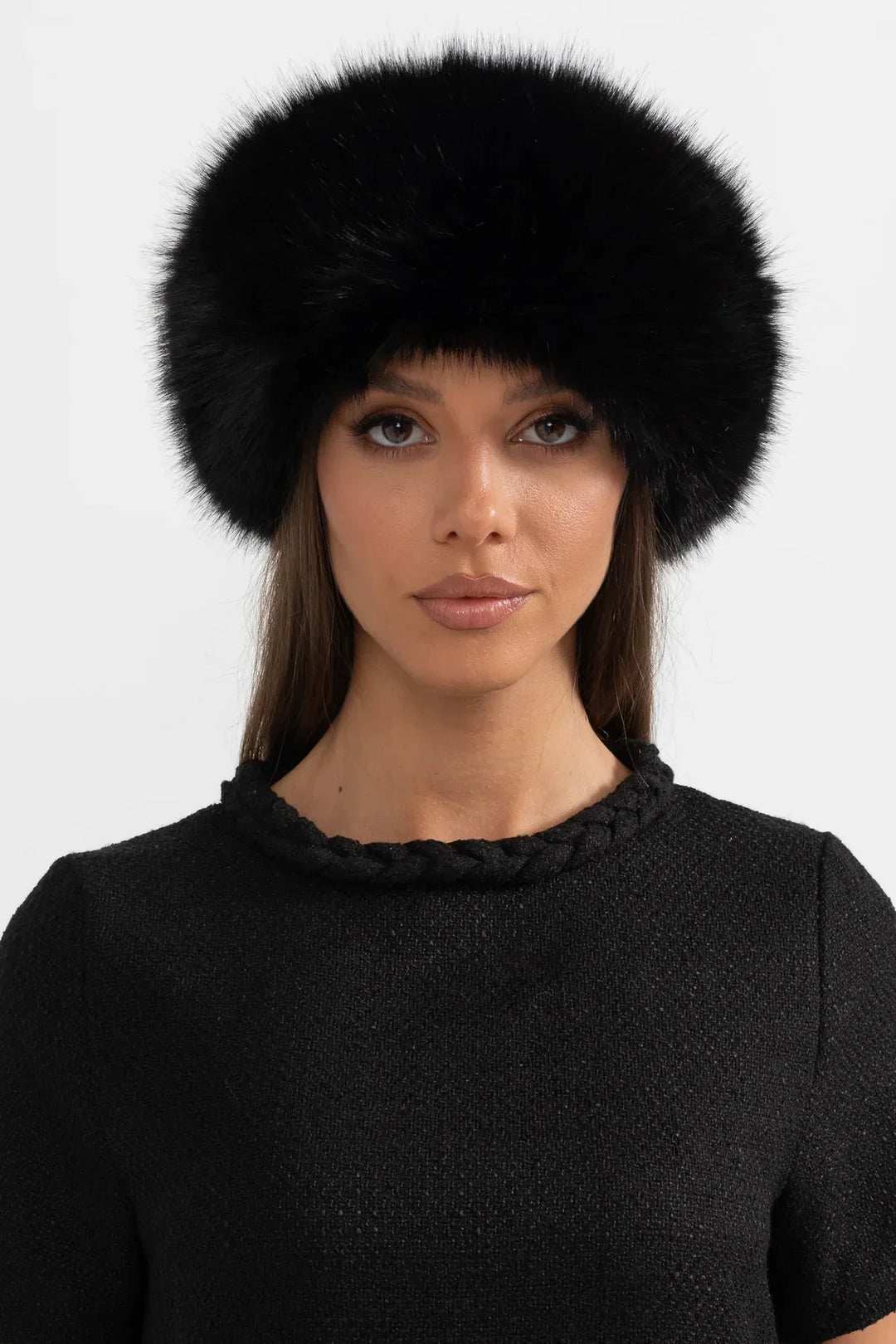 Velvet Frost Faux Fur Hat