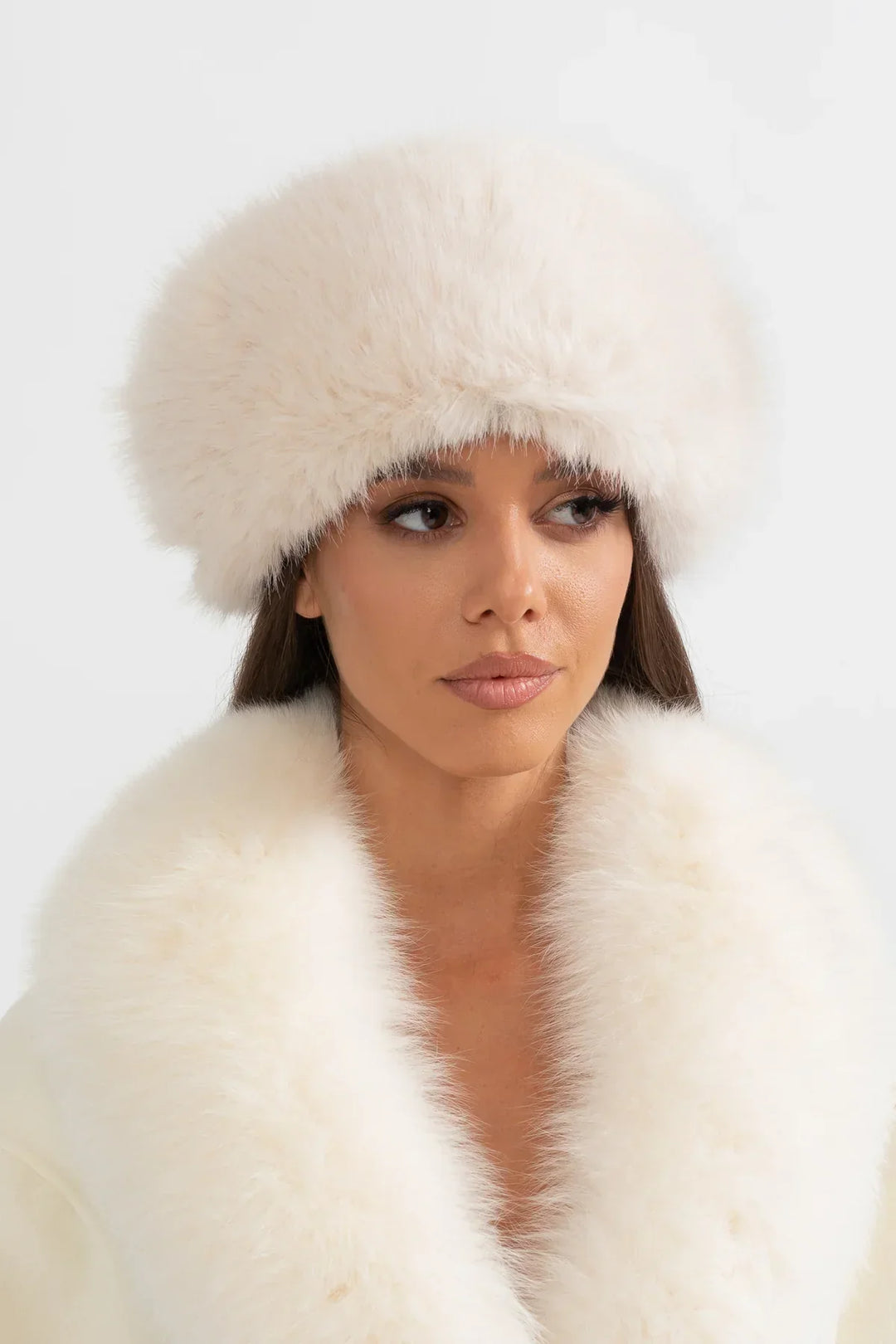 Velvet Frost Faux Fur Hat