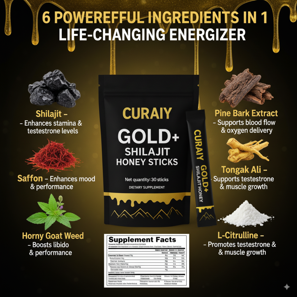 GOLD+ Shilajit Honey Sticks