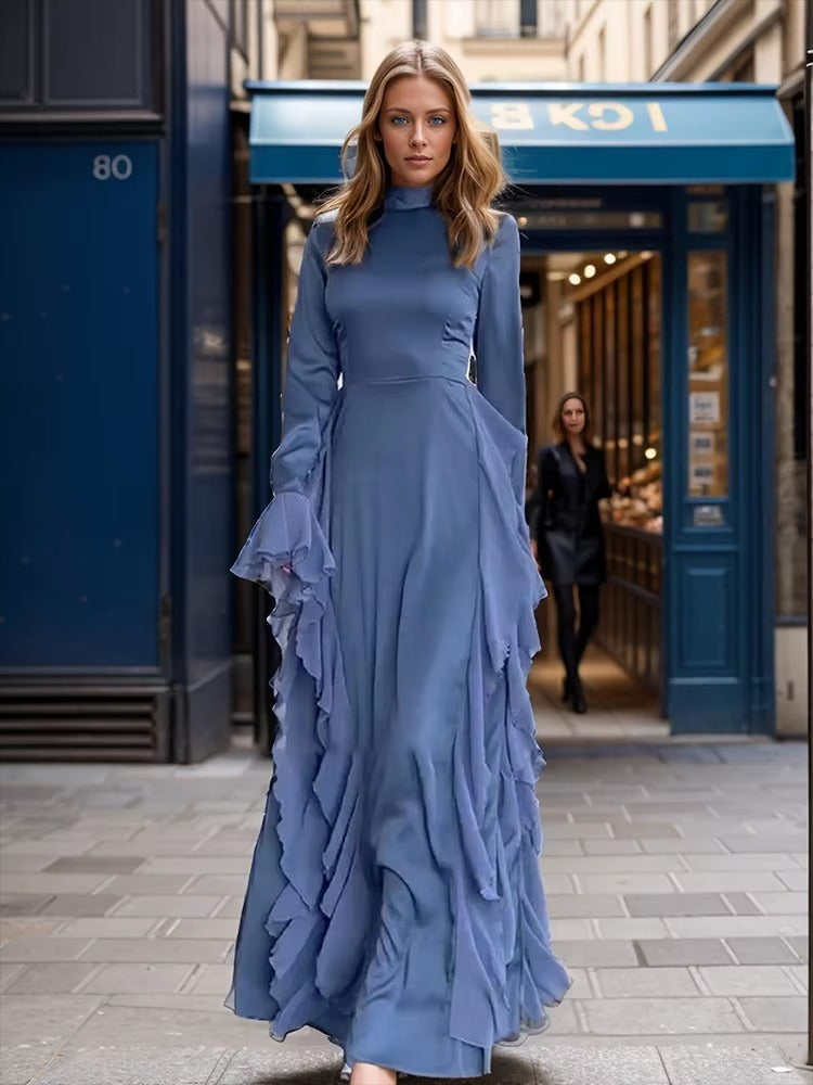 Harper - Ruffle Long Sleeve Maxi Dress