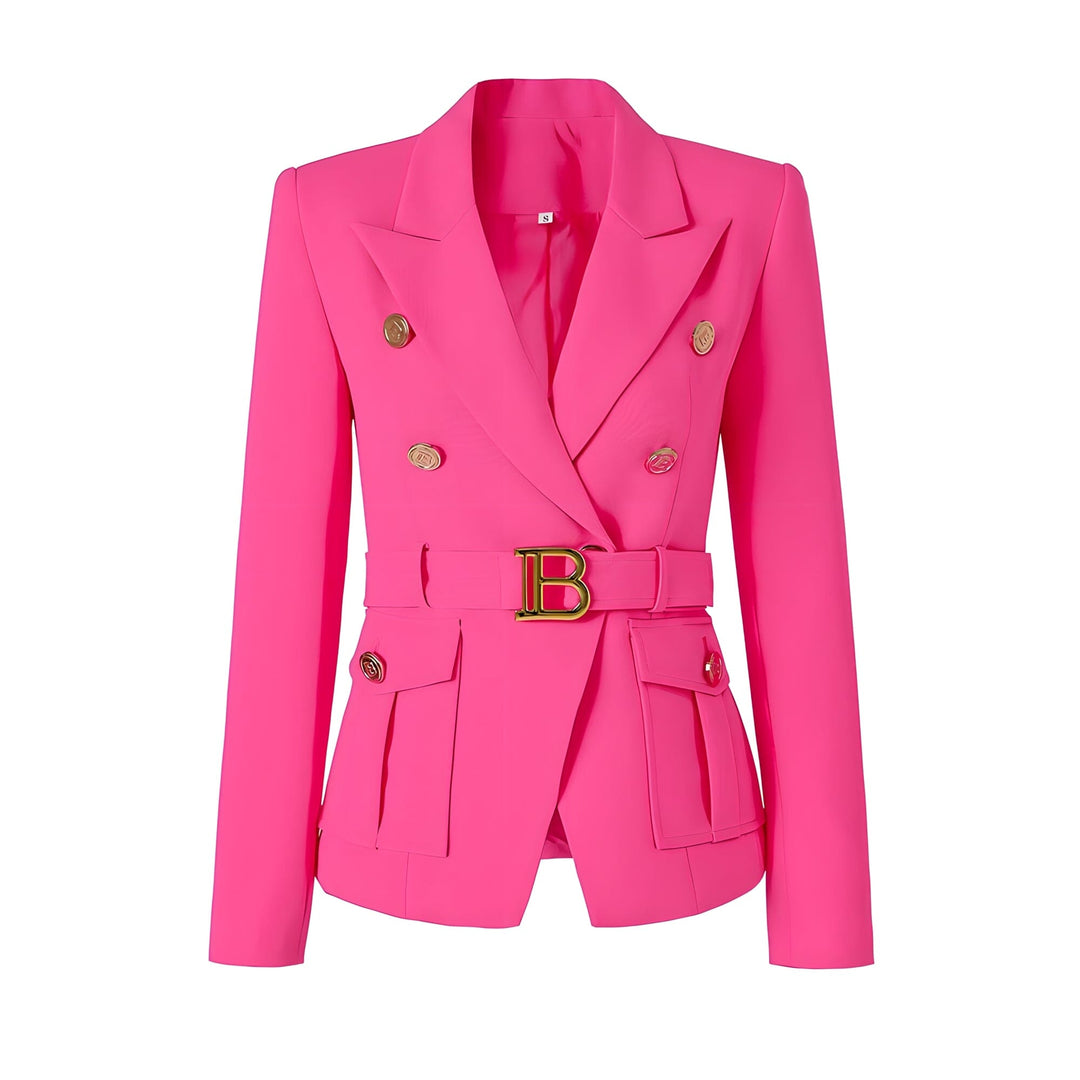 Madame Long Sleeve Belted Blazer