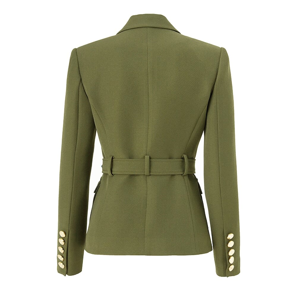 Madame Long Sleeve Belted Blazer