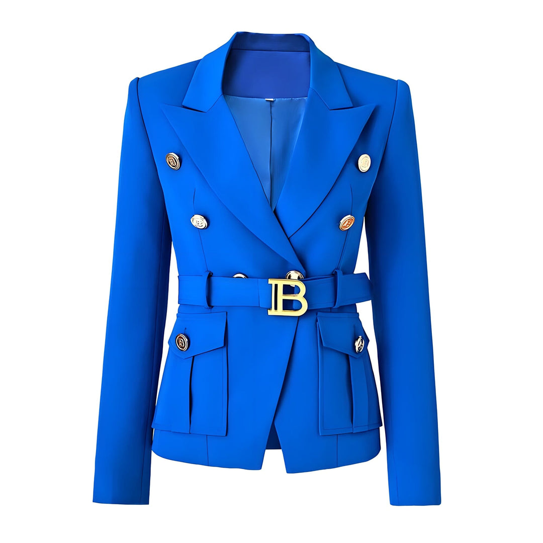 Madame Long Sleeve Belted Blazer