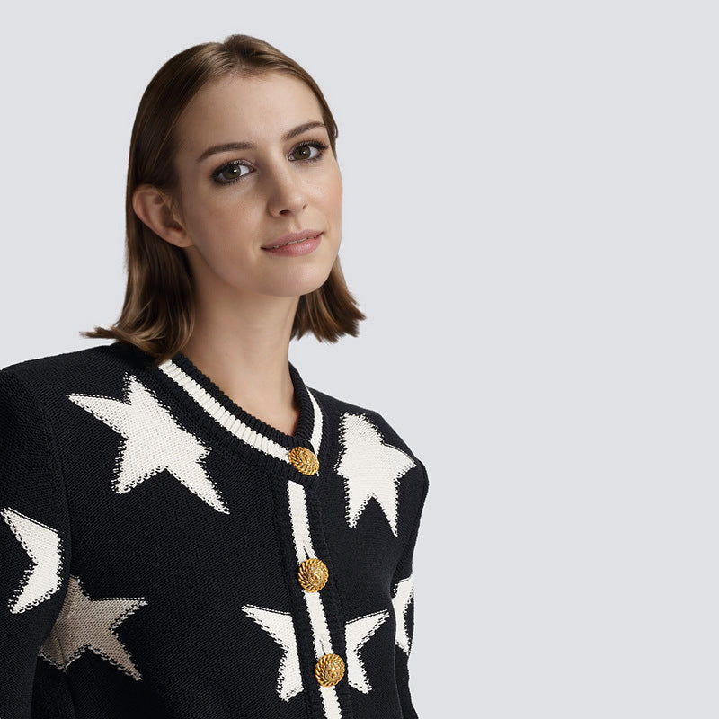 Jacqueline - Vintage Starry Sky Cardigan