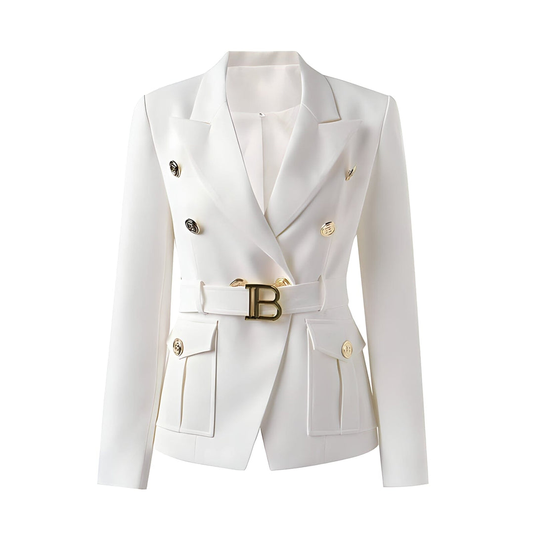 Madame Long Sleeve Belted Blazer