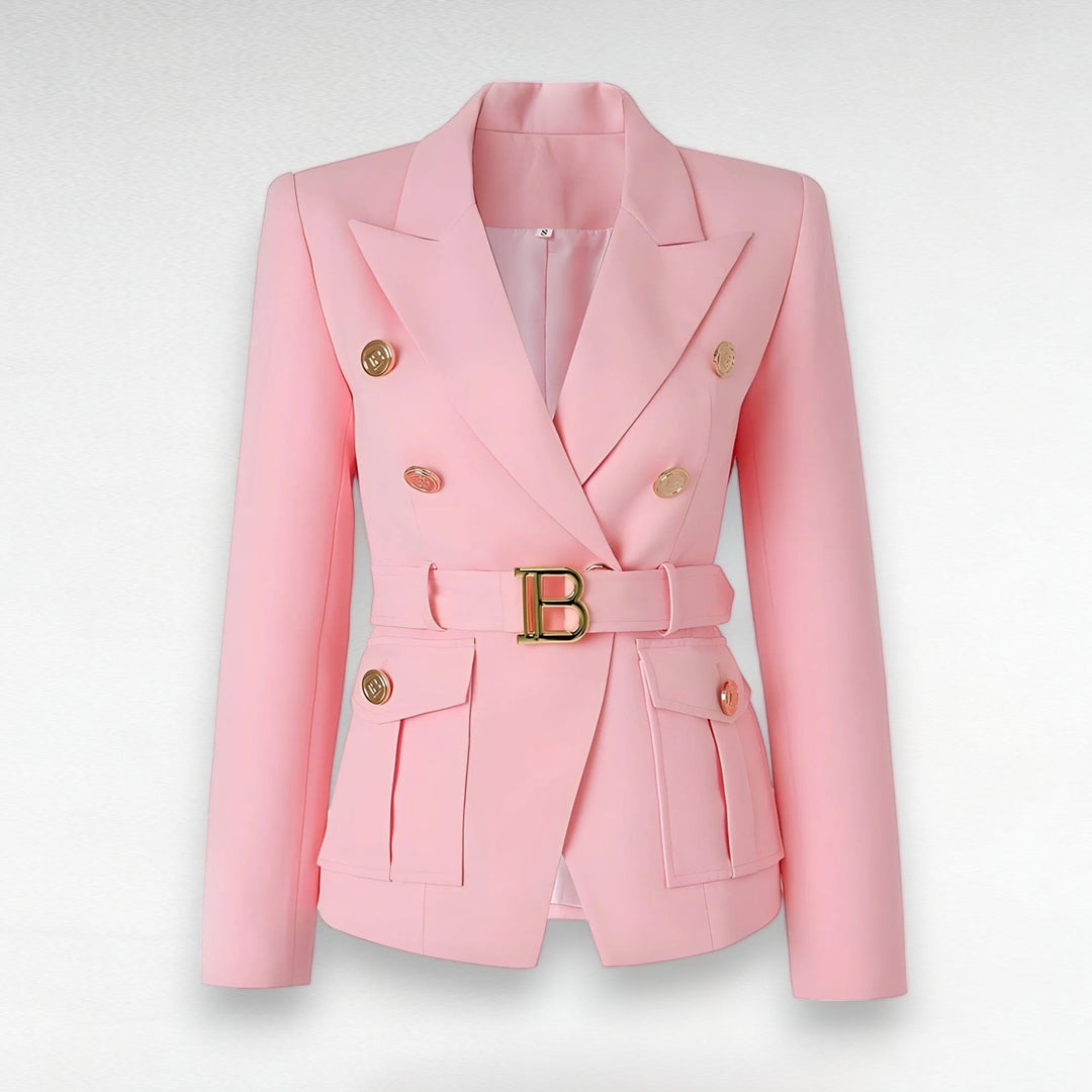 Madame Long Sleeve Belted Blazer