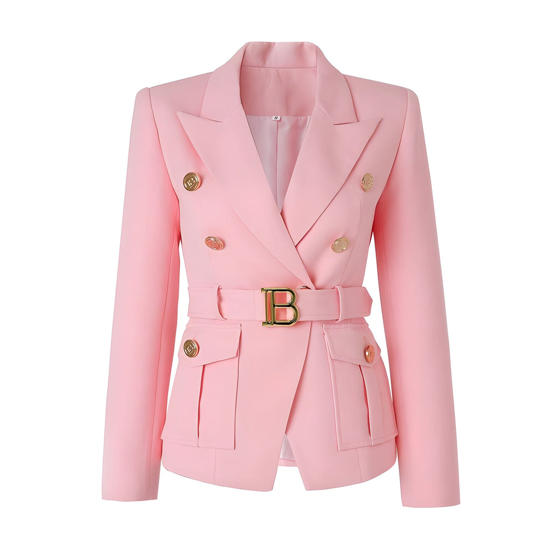 Madame Long Sleeve Belted Blazer