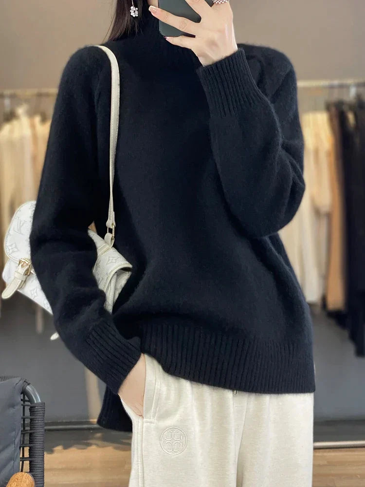 Sofia - CASHMERE TURTLENECK SWEATER