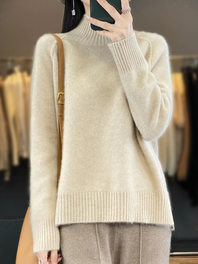 Sofia - CASHMERE TURTLENECK SWEATER