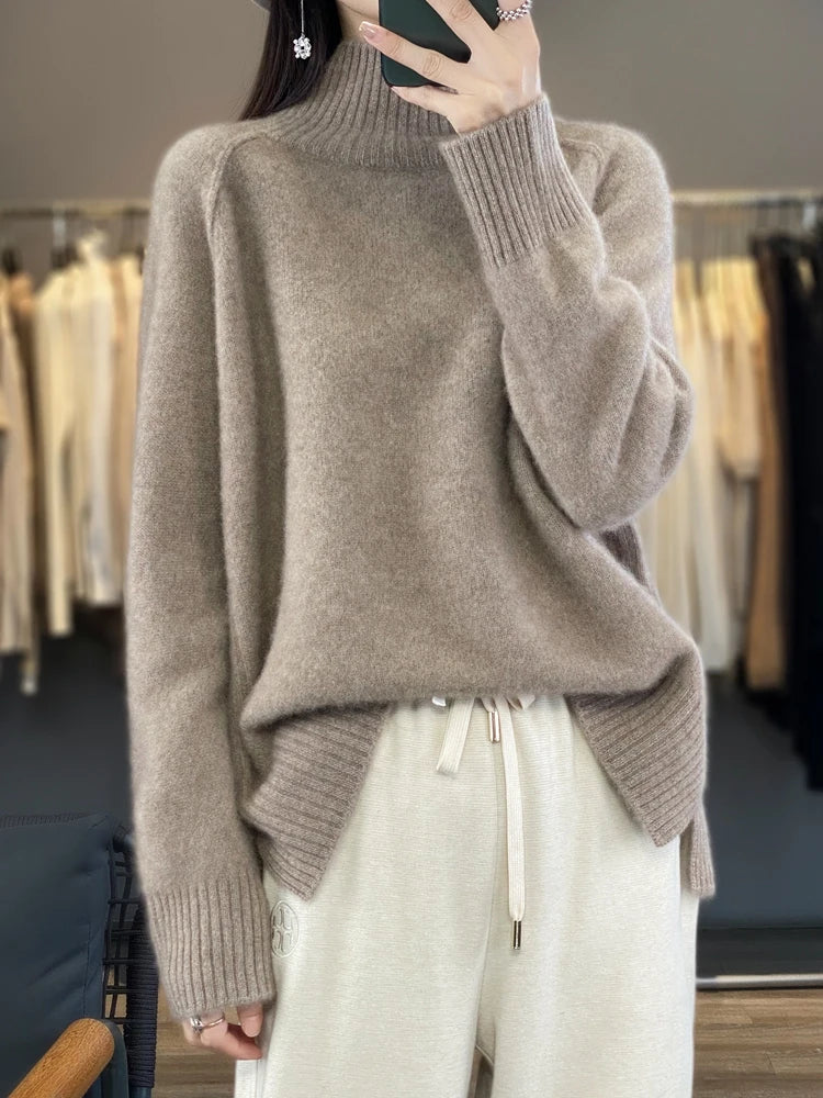 Sofia - CASHMERE TURTLENECK SWEATER