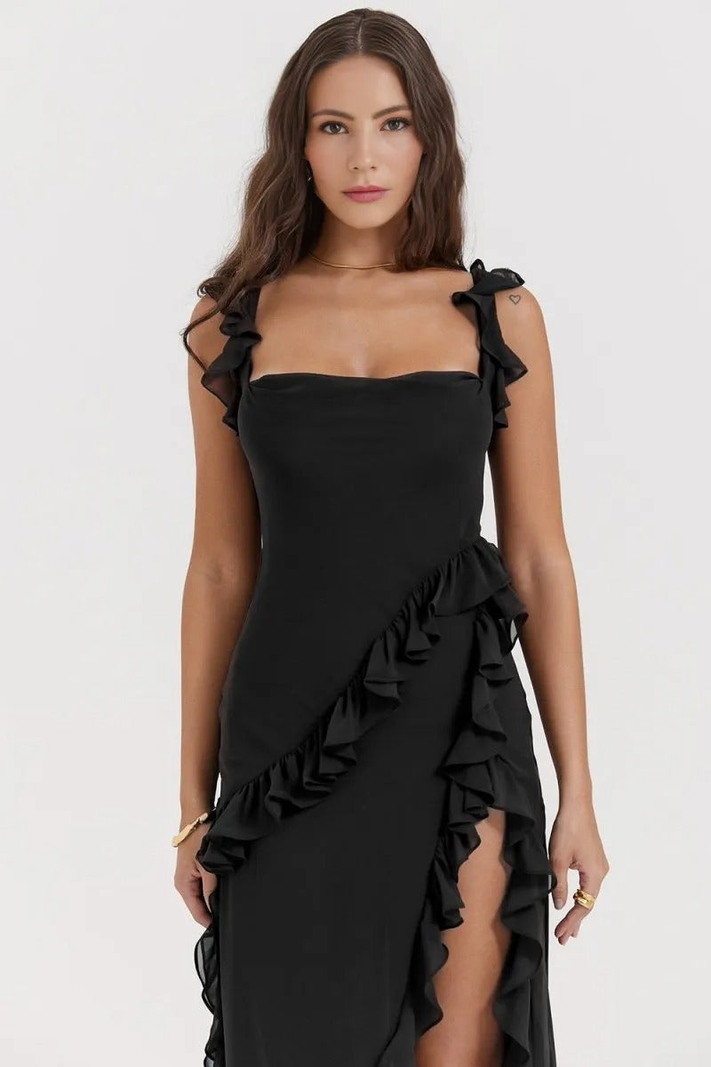 Holly - Elegant Ruffles Dress